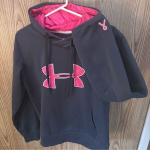 Under Armour Black Hoodie with Pink Accents